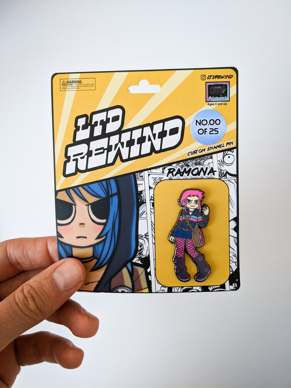 Ramona - Hard Enamel Pin - LTD to 25 only!