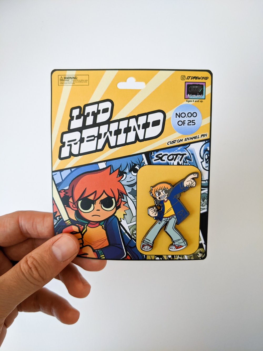 Scott Pilgrim - Hard Enamel Pin - LTD to 25 only!