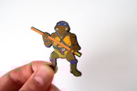 Image 3 of Donatello TMNT - Hard Enamel Pin - 1988 Playmates Style