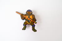 Image 5 of Donatello TMNT - Hard Enamel Pin - 1988 Playmates Style