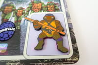 Image 2 of Donatello TMNT - Hard Enamel Pin - 1988 Playmates Style