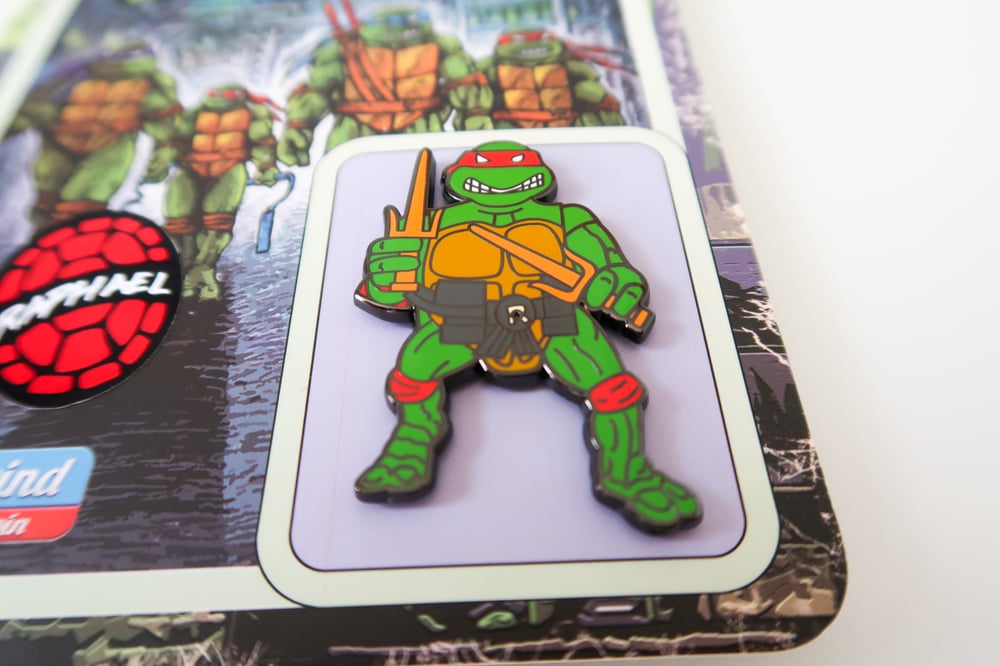 Raphael TMNT - Hard Enamel Pin - 1988 Playmates Style 