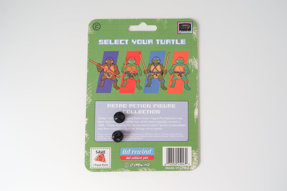 Raphael TMNT - Hard Enamel Pin - 1988 Playmates Style 