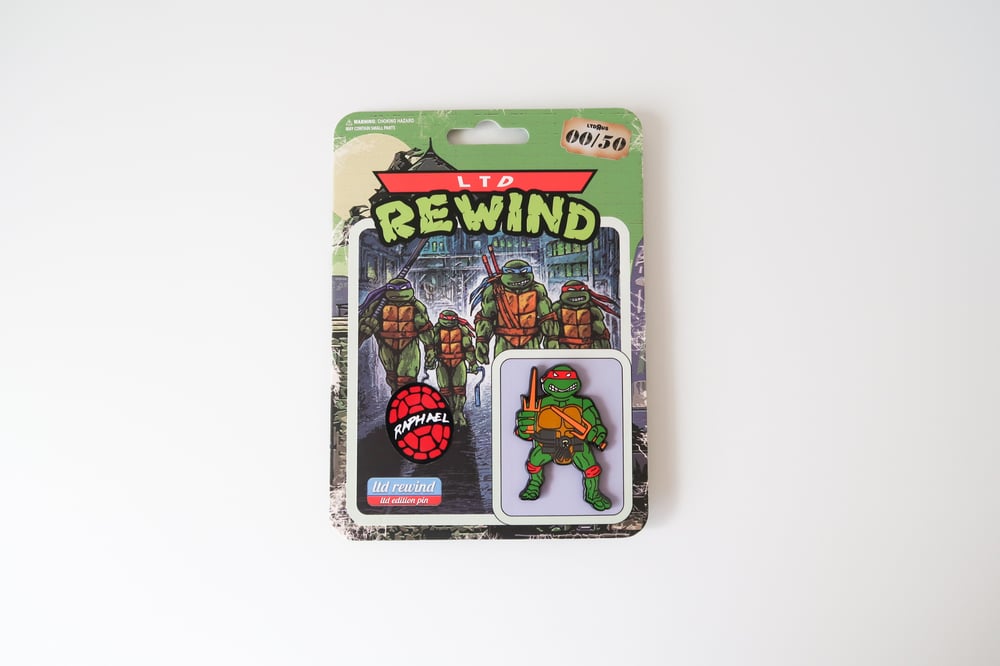 Raphael TMNT - Hard Enamel Pin - 1988 Playmates Style 