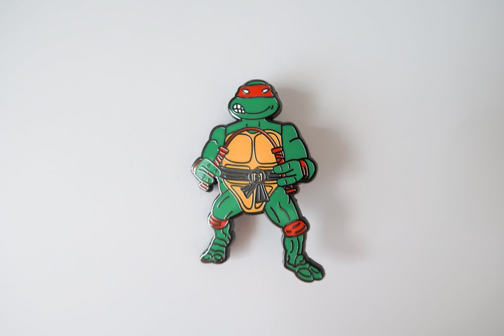 Michelangelo TMNT - Hard Enamel Pin - 1988 Playmates Style