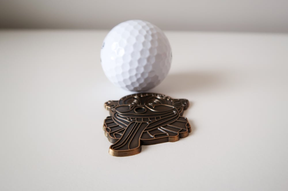 Happy Gilmore Golf Ball Marker/ Coin - Antique Gold