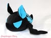 Black & Blue Skeleton Bat Plushie