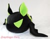 Green & Black Skeleton Bat Plushie