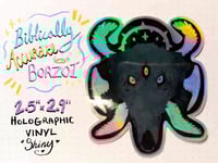 Biblically Accurate Borzoi - Vinyl Holographic Sticker