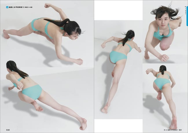 Real Action Pose 06 Falling, Floating, Gravity Action Edition