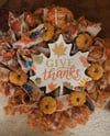 Fall Wreath - Give Thanks (Pumpkins)