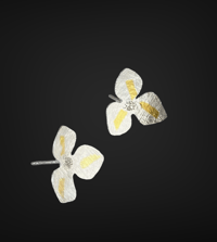 Image 3 of Small Flower Post Earrings