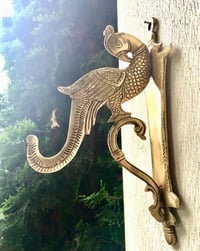 Brass wall bird bracket