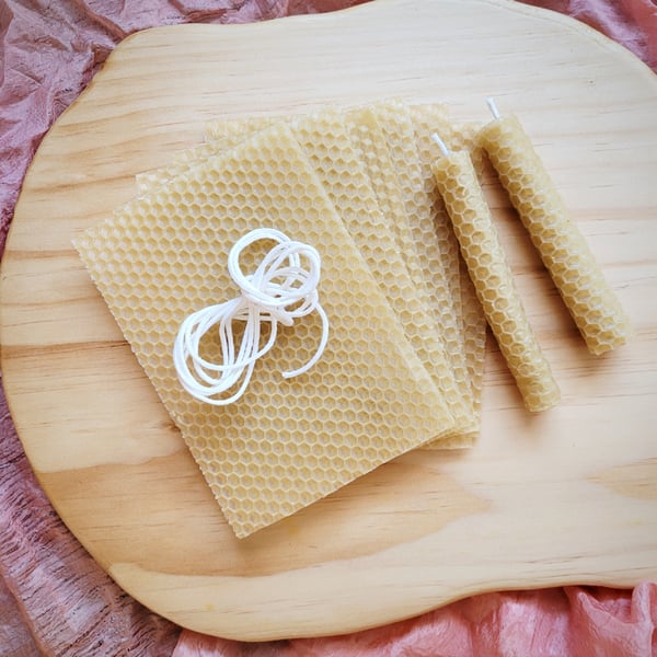 Image of Rolled Beeswax Candle Making Kit