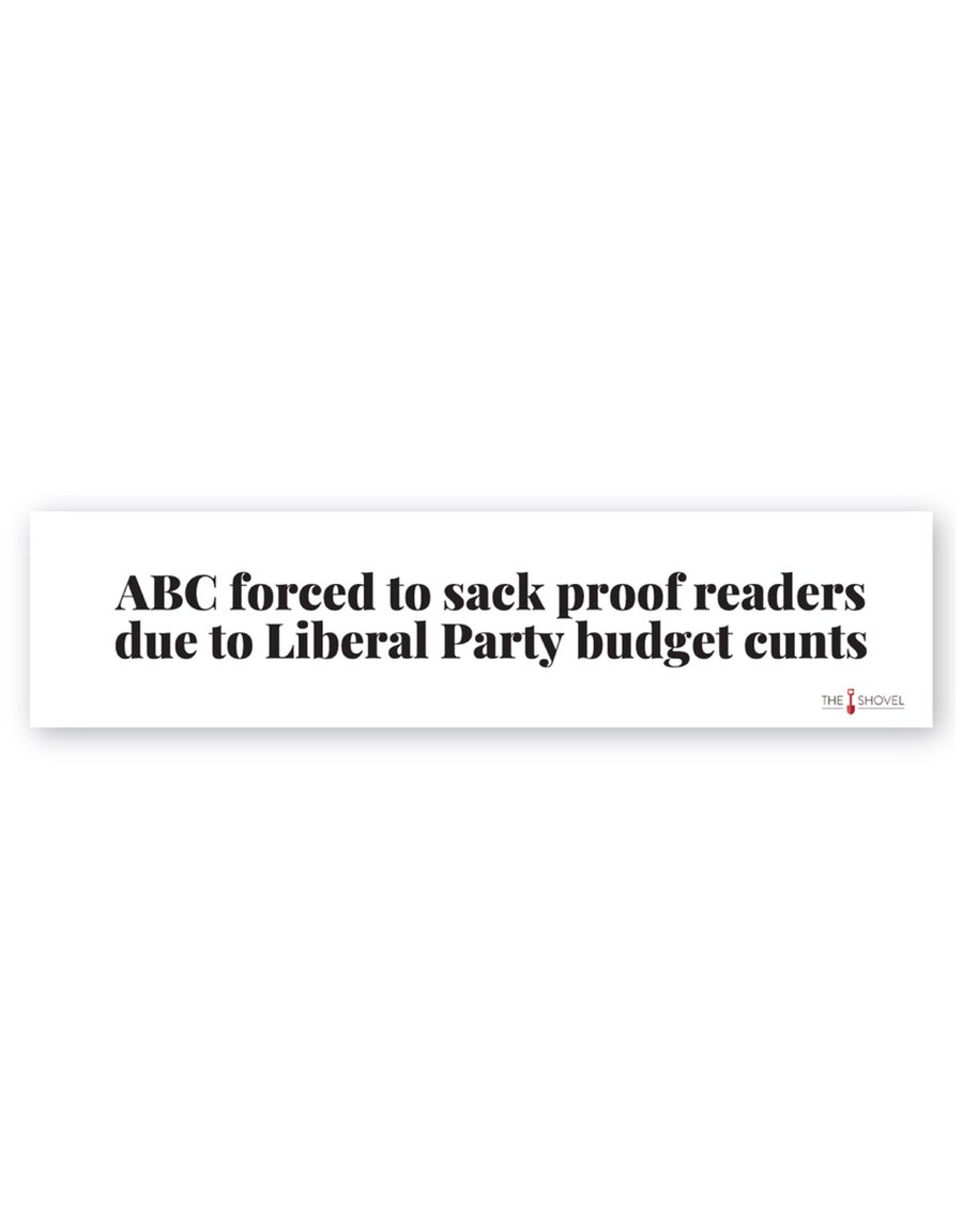 Image of ABC Proof Reader Bumper Sticker