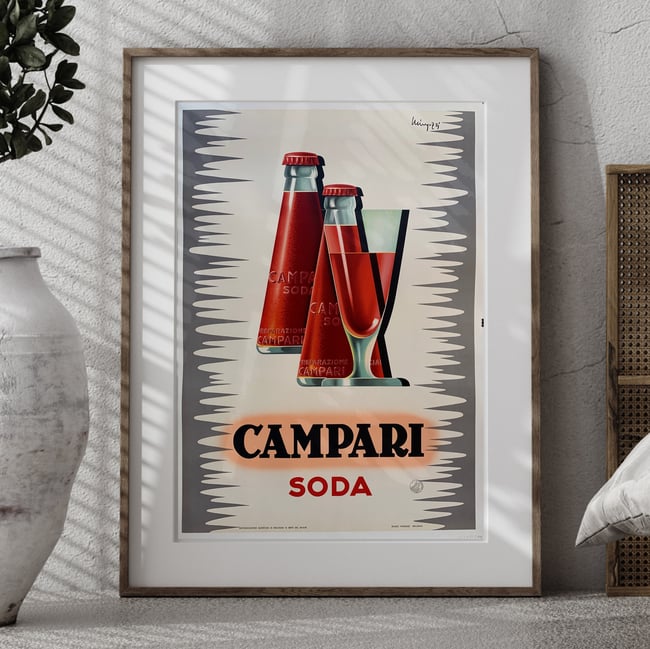Campari Soda | Giovanni Mingozzi | 1950 | Vintage Poster | Wall Art Print | Home Decor