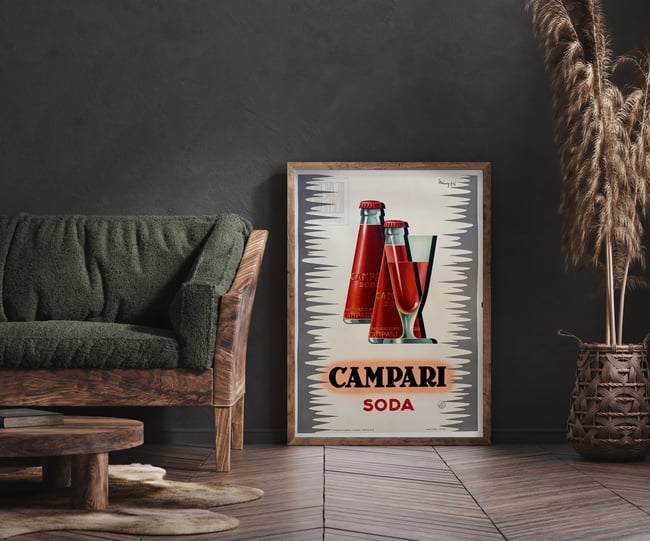 Campari Soda | Giovanni Mingozzi | 1950 | Vintage Poster | Wall Art Print | Home Decor