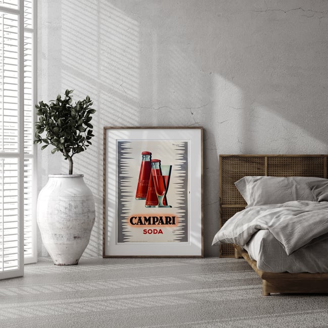 Campari Soda | Giovanni Mingozzi | 1950 | Vintage Poster | Wall Art Print | Home Decor