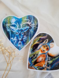 Image 1 of STICKERS ~ LOVEHEART BUNDLE Fox and Deer Stickers
