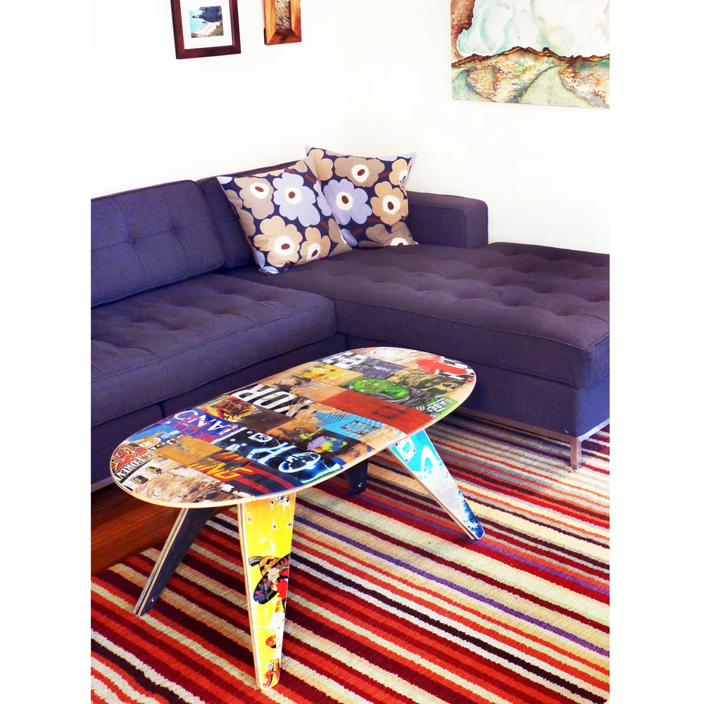 Image of Recycled Skateboard Coffee Table by Deckstool 