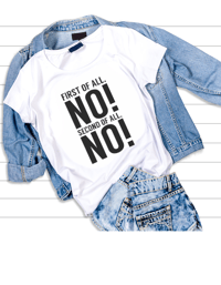 First of all NO!