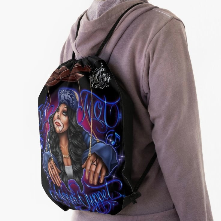 Image of I’m not your puppet Drawstring back pack