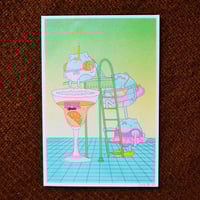 Image 5 of  Sunscreen/Zen Garden/Beauty Mask/Spritz - Riso postcard