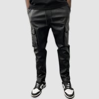 Image 1 of Leather Cargo Pant