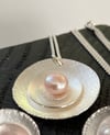 Pink pearl Oyster pendant 
