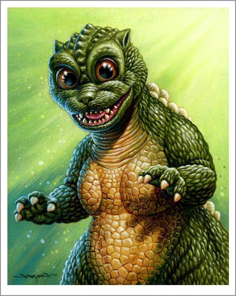 "Little Godzilla" - 8" x 10"  limited edition gicleé