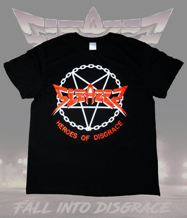 "Heroes of Disgrace" T- shirt  only S, L and one XL left