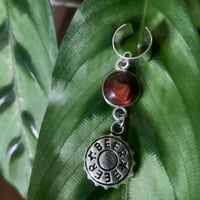 Image 2 of (x3) HANGING SILVER dread beads 
