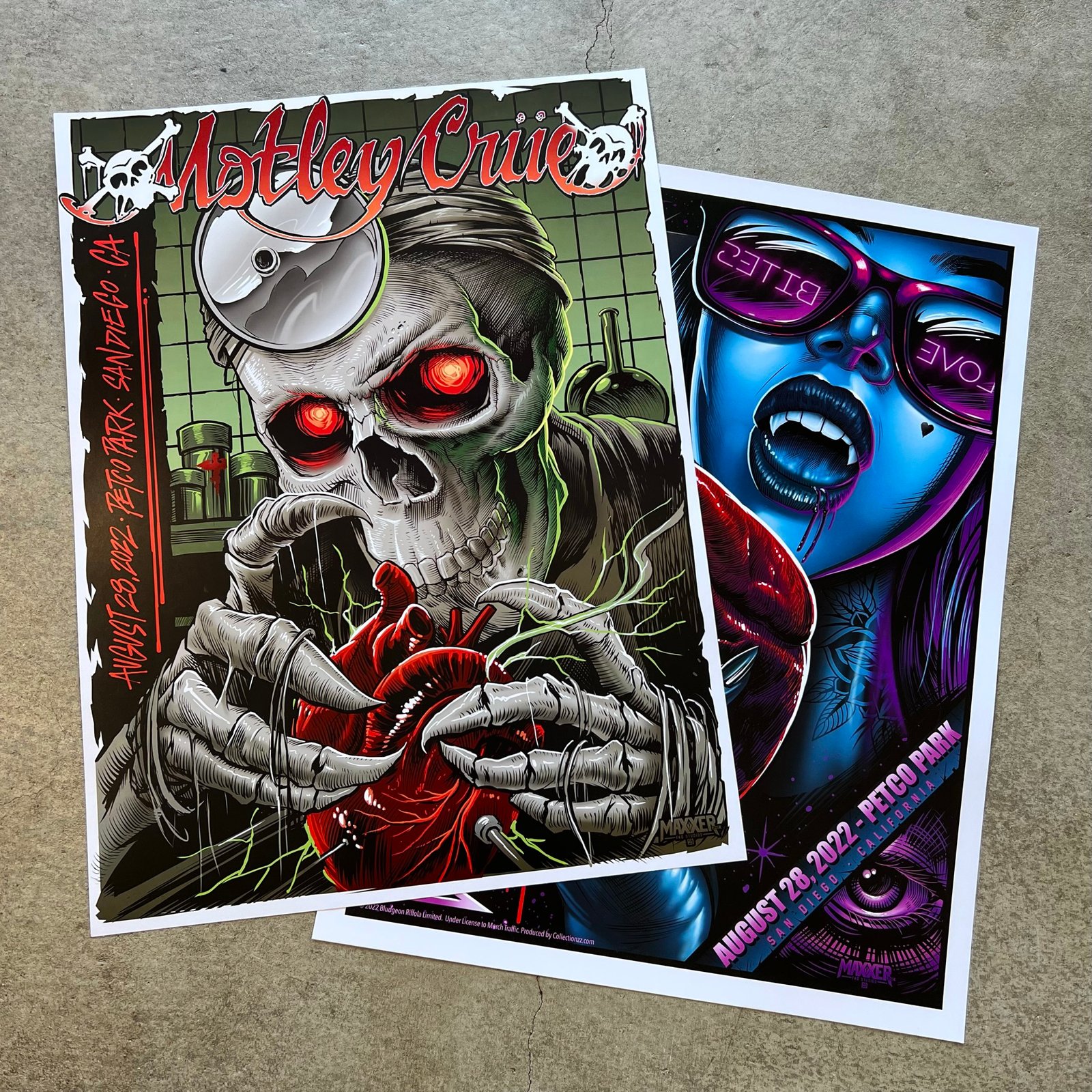 F4D Studios — Motley Crue and Def Leppard San Diego Posters