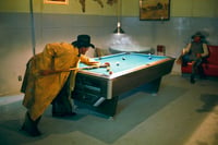 Circle A Buckaroos Shooting Pool (L)