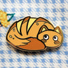 Bread Cat Enamel Pin