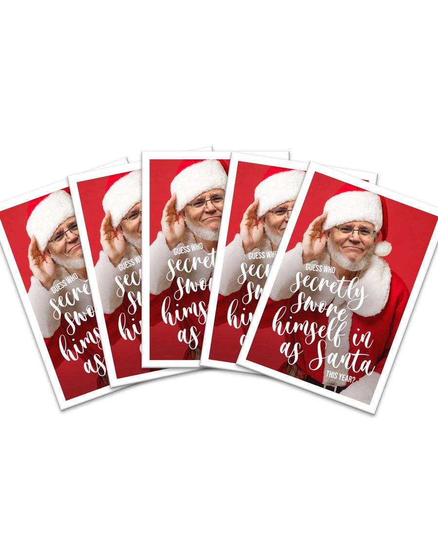 Image of ScoMo Santa Card 5 Pack