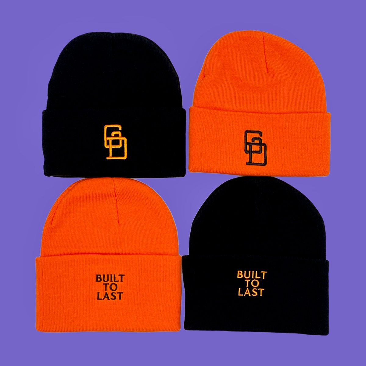 GD “BUILT TO LAST” EMBROIDERED BEANIES!!