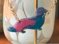 Image 2 of Dachshund necklace double sided