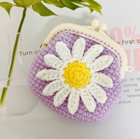 Image 4 of Coin purse - Daisy  and Sunflower ( square purse)