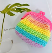 Image 2 of Coin purse - Rainbow (square purse)