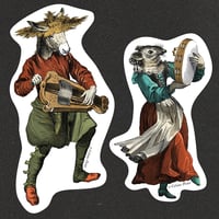 Image 2 of Bremen Musicians sticker set 