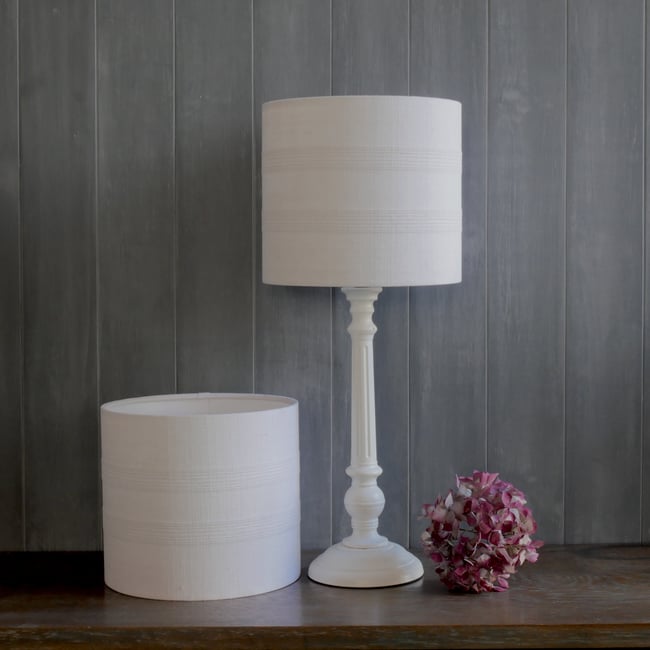 Pair of Small Lampshades - White - SWP05