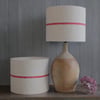 Pair of 25cm Lampshades - Red - 25RP02