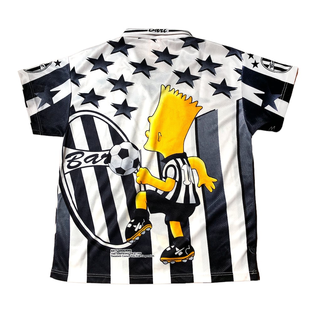 1999 Rare Vintage Bart simpson JUVE Football shirt