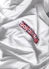 Image 1 of BB Tartan Logo Tee (White)