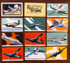 (10) 1957 Quaker Pack-O-Ten Warplane Cards