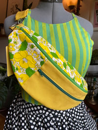 Vintage Yellow and Green sling bag
