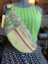 Light green sling bag