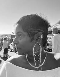 Image 2 of Tethered Hoops (925 Sterling Silver)