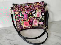 Image 1 of Roses on Crossbody Bag 